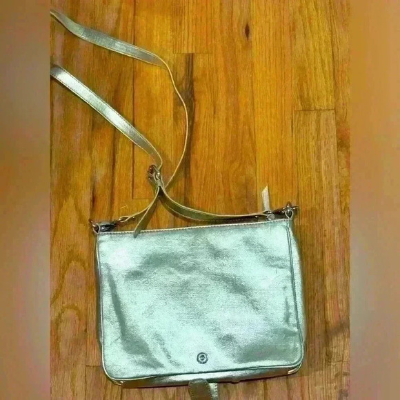 NWT Nine West Gold Sequined Tablet Crossbody Bag tablet cute bling casual - Picture 5 of 6